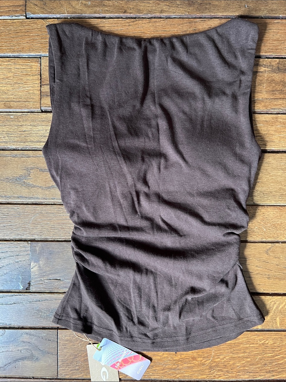 OGL Chocolate Brown High Neck Brami Tank Top Size Small NWT New With Tags